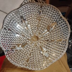 Hazel Intricate Clear Glass Plate